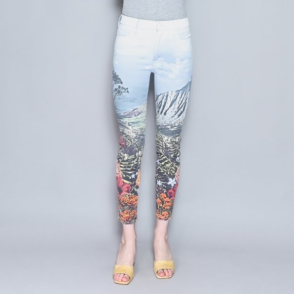 MOTHER Denim - MOTHER Day In Paradise High-Waisted Looker Ankle Jeans